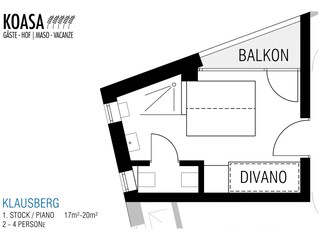 Casa per le vacanze Steinhaus im Ahrntal Pianta del piano 33