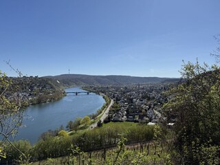 Blick vom Wanderweg zw. Metternich nach Güls