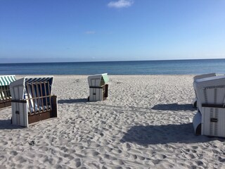 Strandkorb am Strand