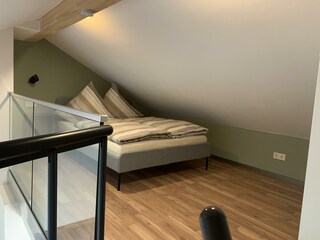 Schlafgelegenheit auf der Gallerie