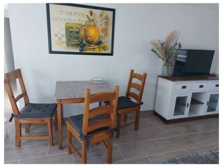 Eingang zur Ferienwohnung Blick zur Wohnzimmer