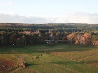 Umgebung aus der Luft in Richtung Rauen