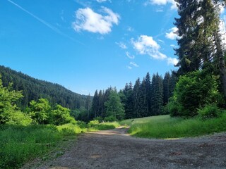 Wanderweg in der Nähe des Hauses