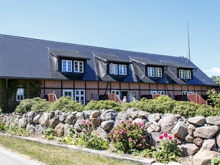 Blick auf die Ferienwohnungen