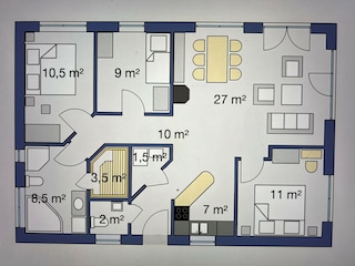 Vakantiehuis Kosel Grondplan 25