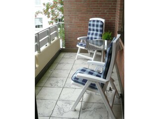 Südbalkon mit Parkblick
