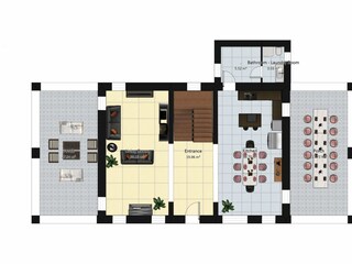 Villa Mogliano Grondplan 56
