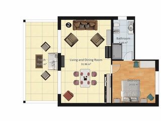 Villa Mogliano Grondplan 59