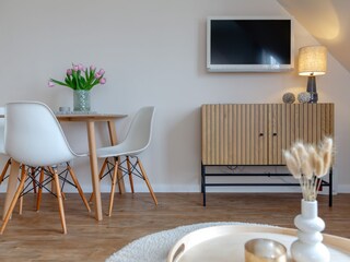 Essplatz im Wohnzimmer