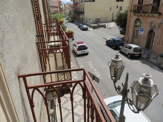 Blick vom Balkon