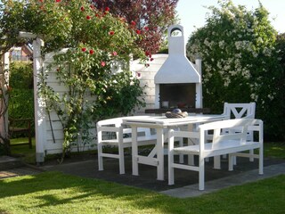 Grillecke im Garten