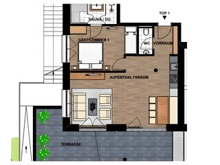 Appartamento Berwang Pianta del piano 12