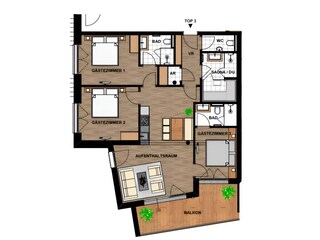 Appartamento per vacanze Berwang Pianta del piano 11