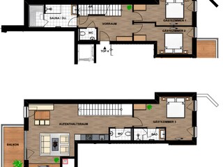 Appartamento per vacanze Berwang Pianta del piano 12