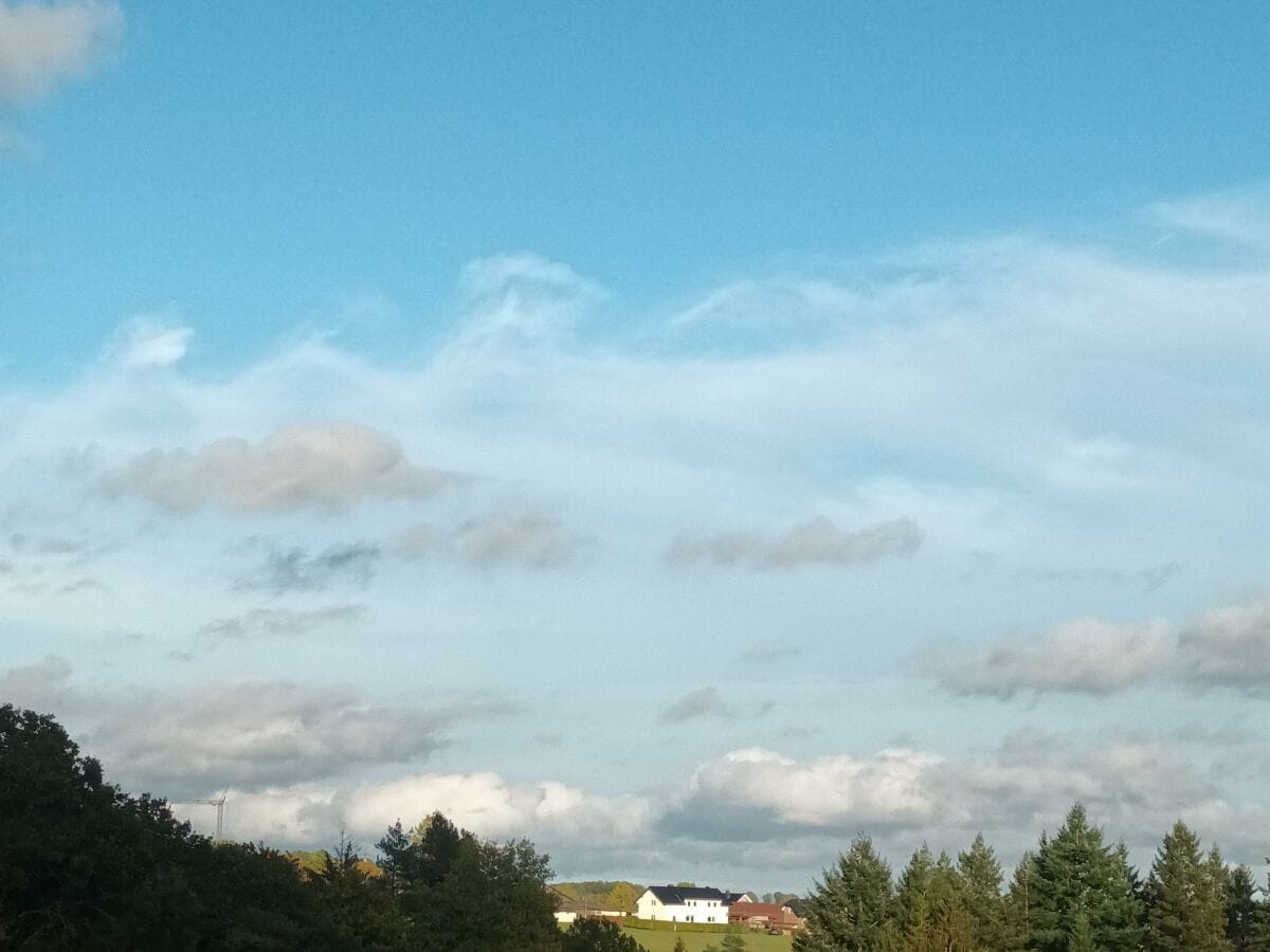 Fernblick auf die Ferienwohnung