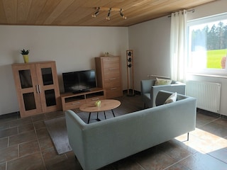 Wohnzimmer Ferienwohnung Eifelzeiten