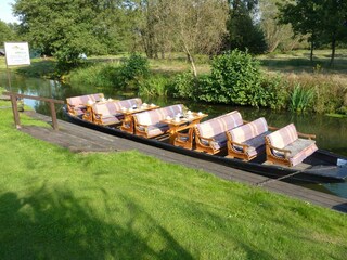 Boat trip directly from the holiday home Spreeaue
