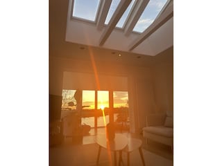 Sonnenuntergang vom Sofa