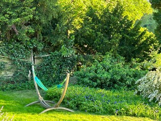 Garten mit Hängematte