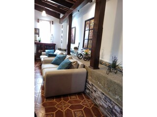 Sofa beds and back wall