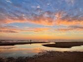 Ein Sonnenuntergang am Strand