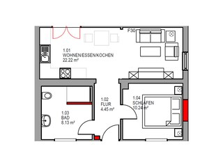Wohnung 1 Haus Dani