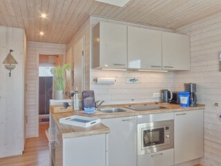 offene Küche mit Gasherd