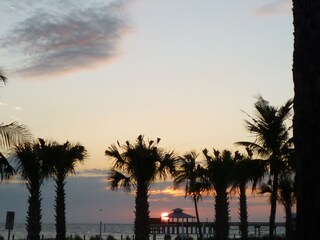 sunset on the pier