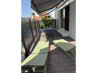 Terasse des Apartment