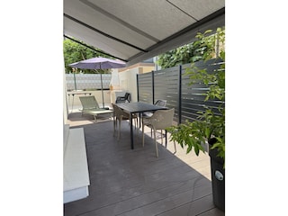 Blick auf die Terrasse