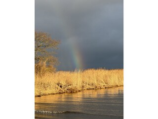 Regenbogen über dem Haff