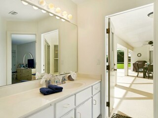 Master bathroom of the villa in Cape Coral, FL