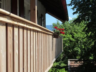 Blick vom Balkon