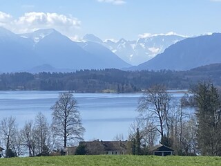 Blick vom Weg hinterm Haus