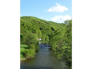 Blick von der Fußgängerbrücke
