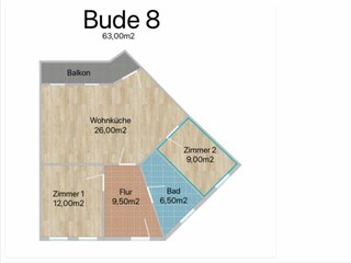 Vakantieappartement Kronsgaard Grondplan 34