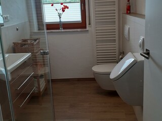 Modernes Bad mit Dusche