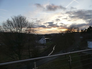 DG-Wohnung  Ausblick am Abend