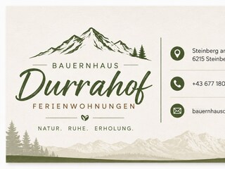 Logo mit Kontaktdaten