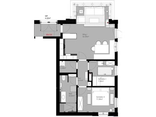 Appartamento per vacanze Langeoog Pianta del piano 21