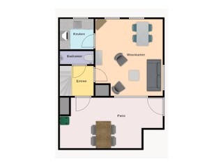 Casa vacanze Egmond aan Zee Pianta del piano 13