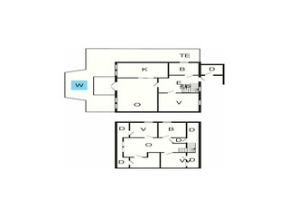 Vakantiehuis Masfjorden Grondplan 9
