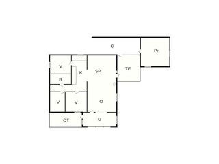 Casa de vacaciones Sønderballe Plano de planta 2