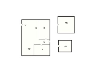 Vakantiehuis Bogense Grondplan 53
