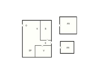 Vakantiehuis Bogense Grondplan 50