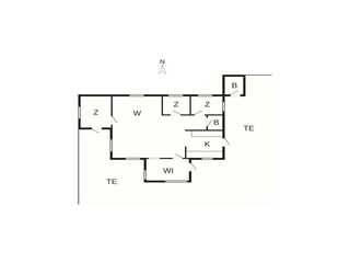 Vakantiehuis Humlum Grondplan 47