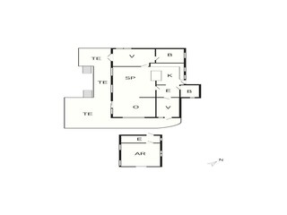 Maison de vacances Ølsted Plan d'étage 36