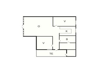 Vakantiehuis Aalbæk Grondplan 26