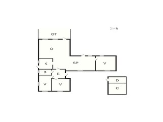 Casa de vacaciones Vaeggerløse Plano de planta 50