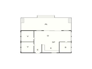 Vakantiehuis Löttorp Grondplan 25